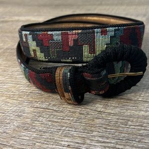 Vintage Omega Fabric Belt Size Medium